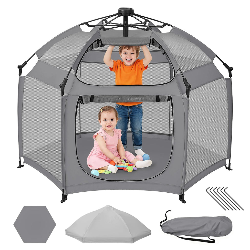 Portable Pop Up Playpen with Canopy O8402
