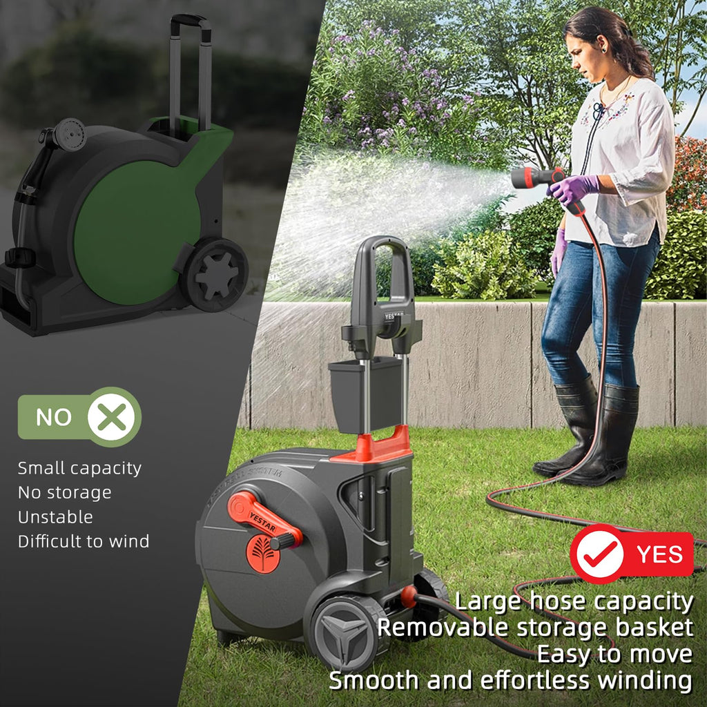 Hand-Crank Garden Hose Reel 5/8" x 100ft N449263
