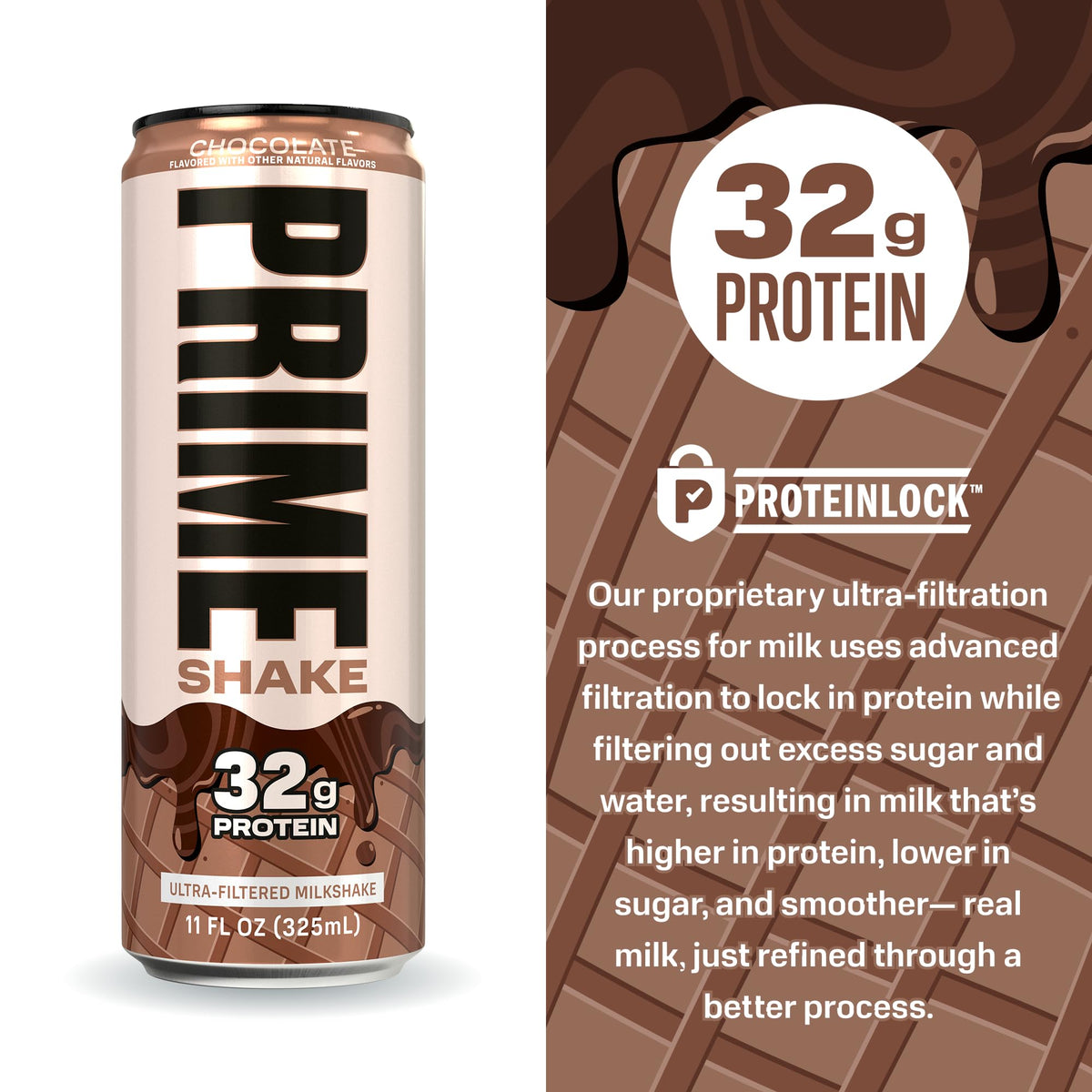 Chocolate 32g Protein Shake, Lactose Free, 11 fl oz, 12 Pack L87176