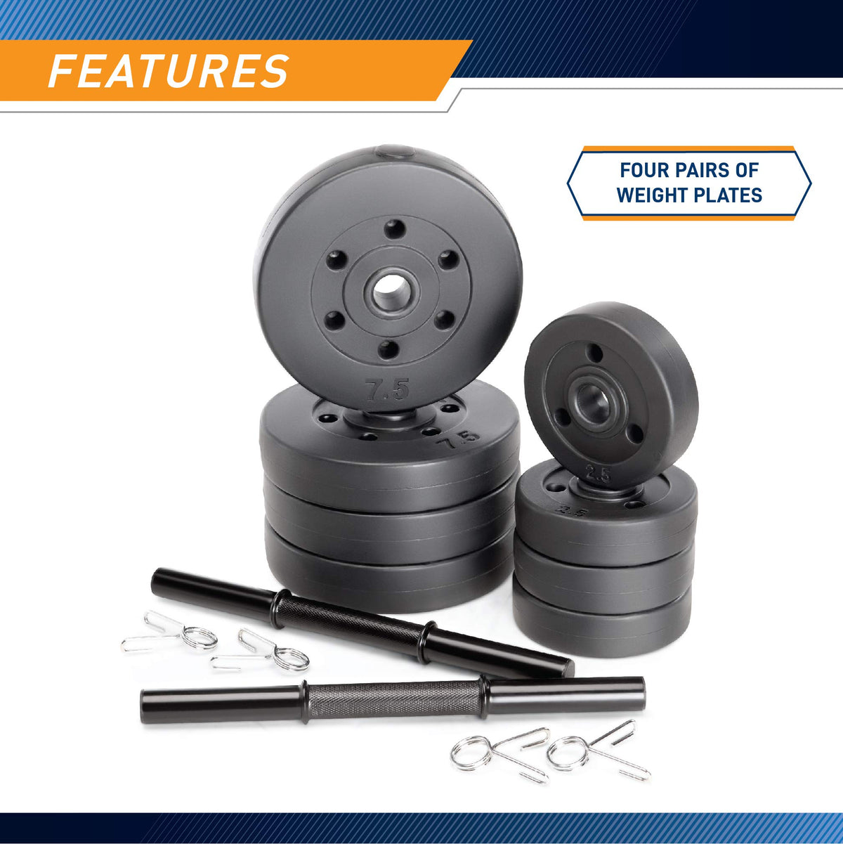 40 lbs Adjustable Dumbbell Set Y983708