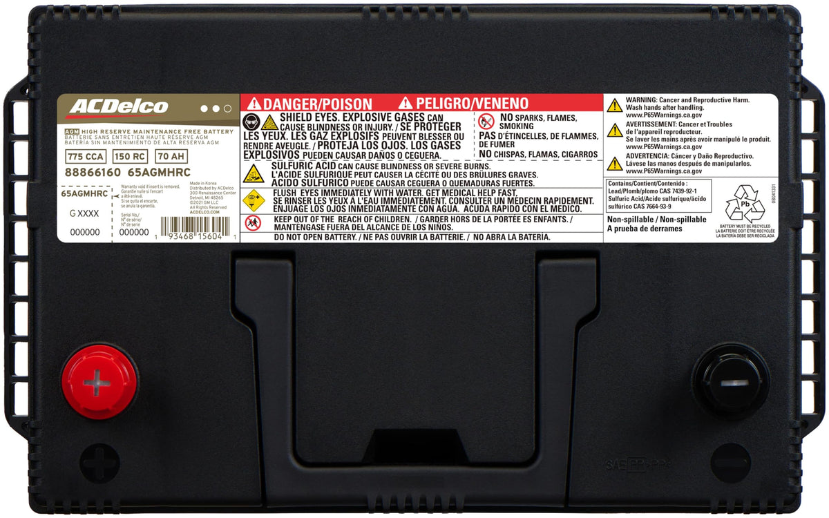 AGM BCI Group 65 Battery L335938