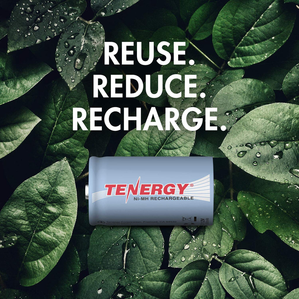 D Rechargeable Batteries 10000mAh NiMH 8-Pack C7014