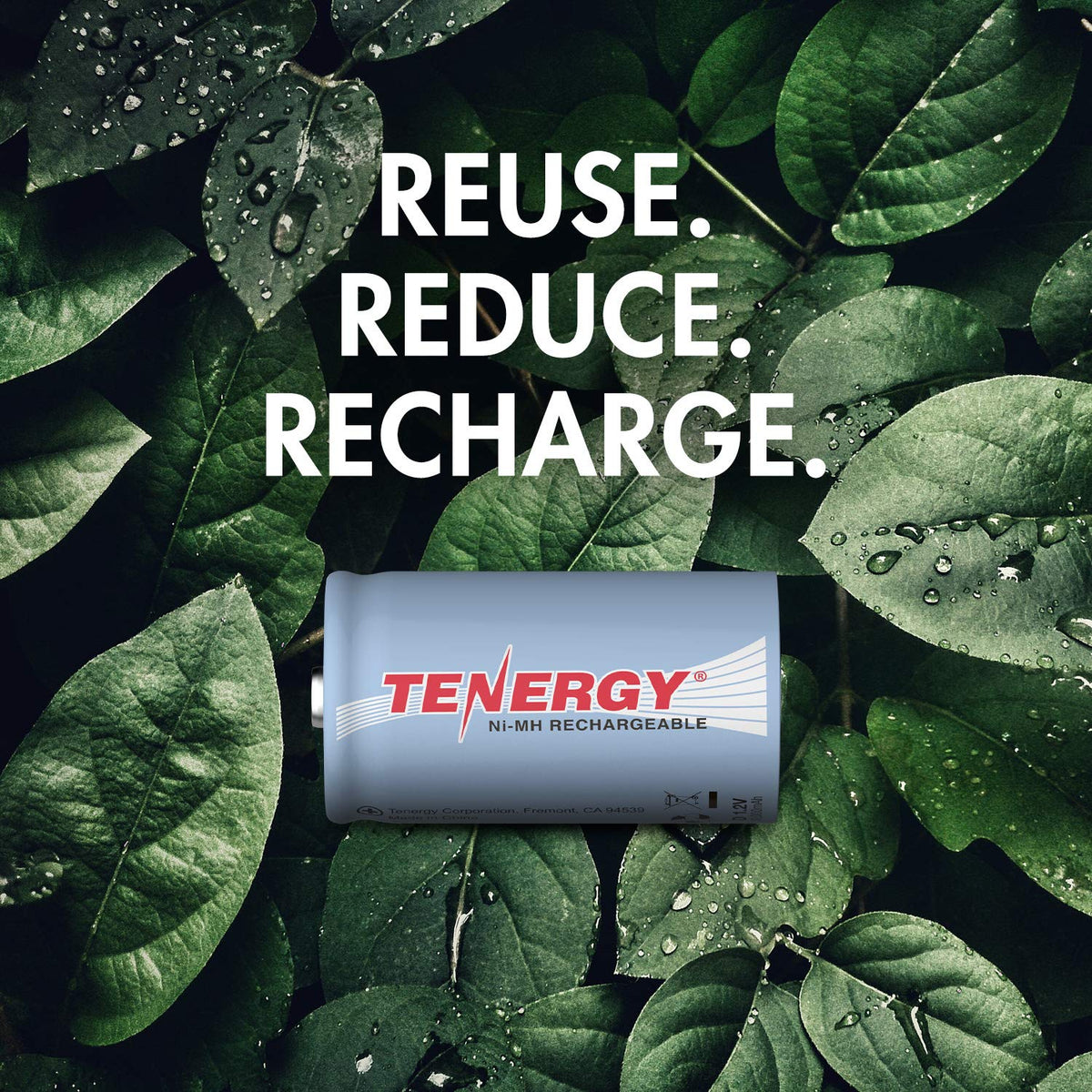 D Rechargeable Batteries 10000mAh NiMH 8-Pack C7014