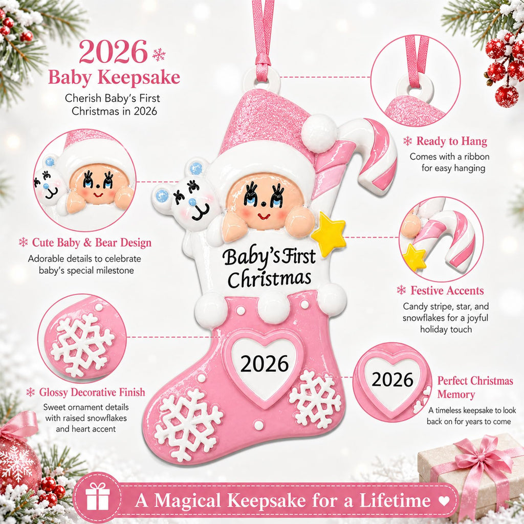 Baby's First Christmas Ornament 2026 I377