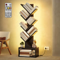 6 Tier Tree Bookshelf with Drawer and LED Lights Y15849