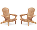 Wooden Folding Adirondack Chair Set of 2 Z317