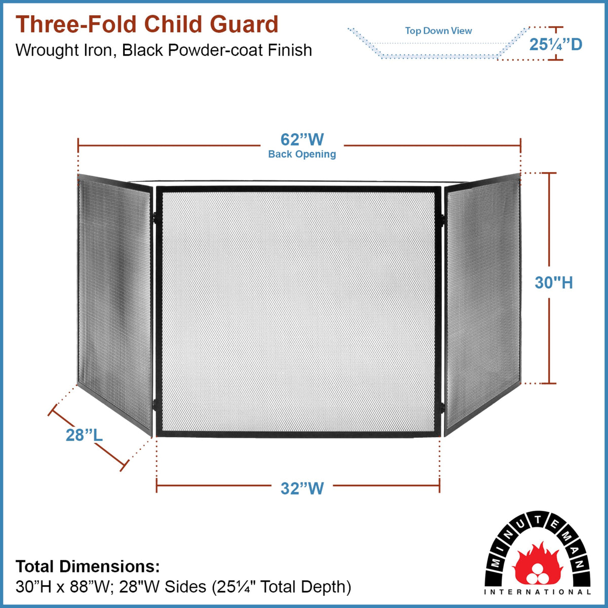 Three-Fold Child Guard for Wood and Pellet Stoves U741819