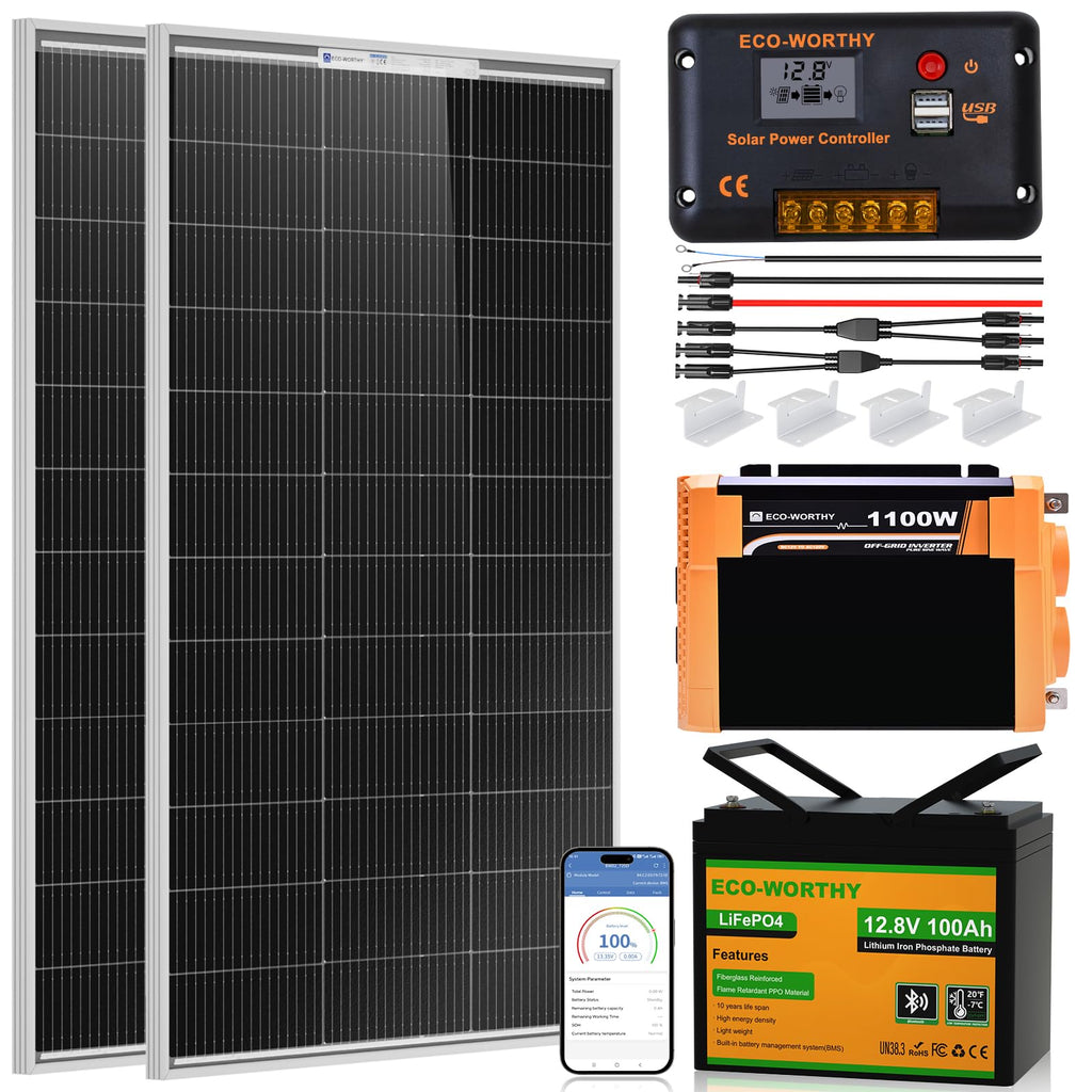 200 Watt 12V Solar Panel Starter Kit C4511