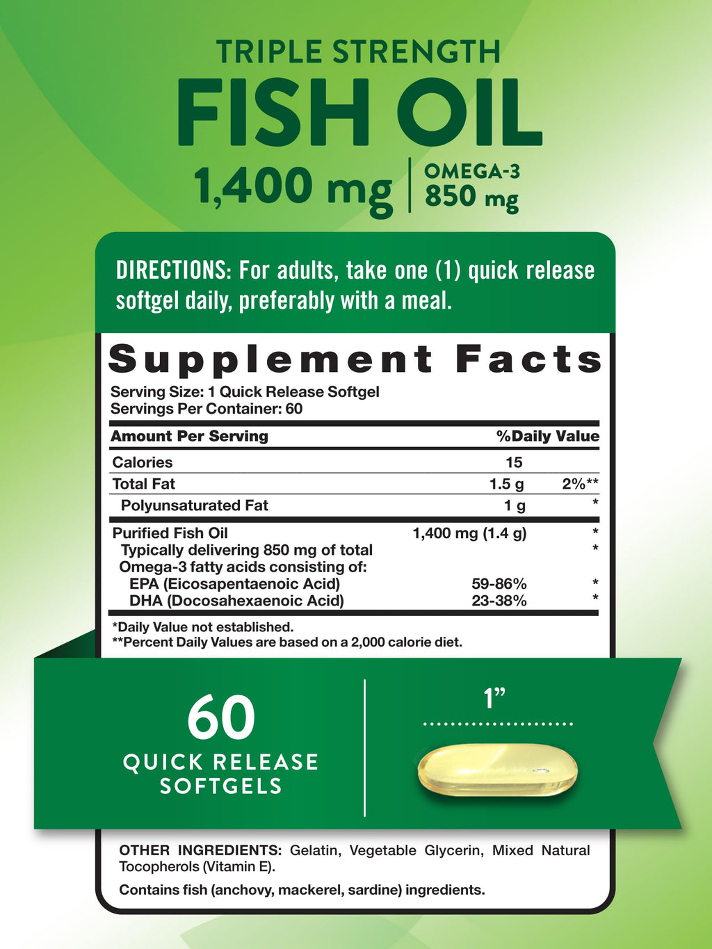 Triple Strength Fish Oil 1400 mg V167