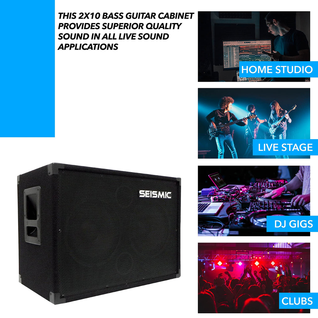 210 Bass Guitar Speaker Cabinet 400 Watts 2x10 G550777