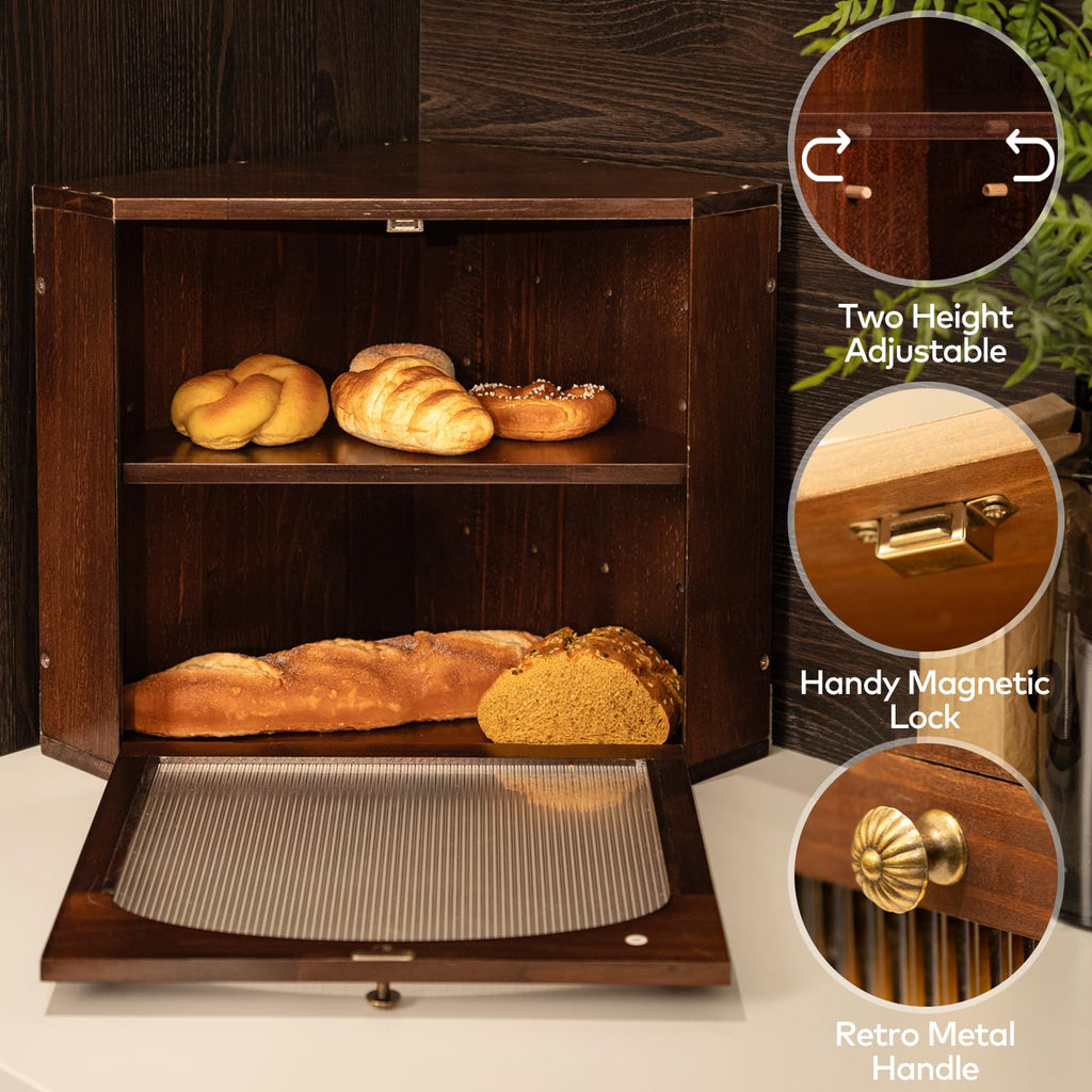 Wood Bread Box C469