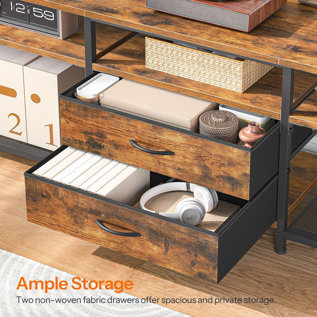 TV Stand with Power Outlet and LED Light D973169